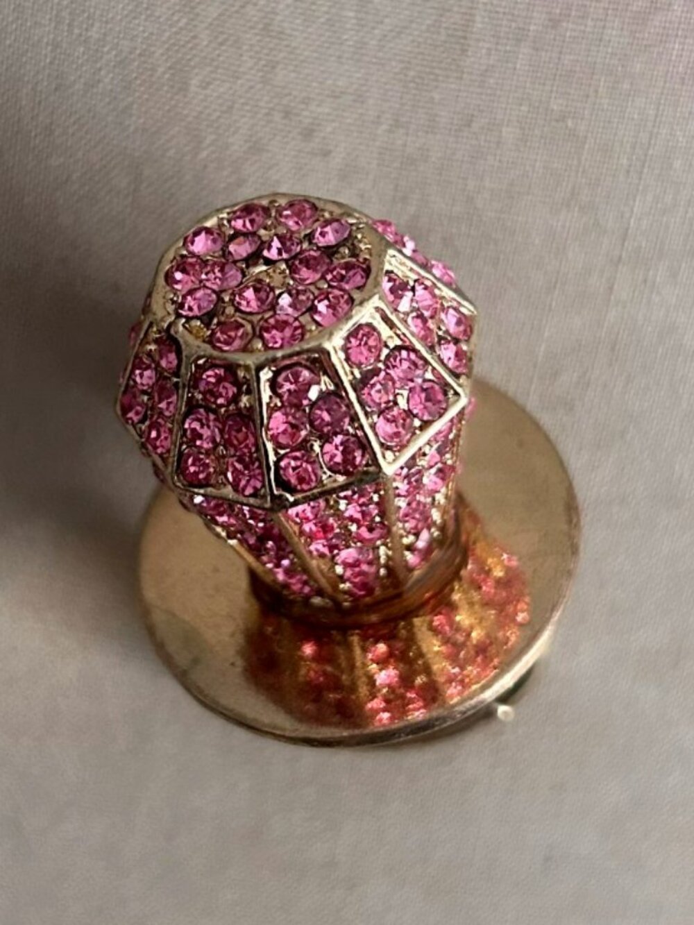 Ring Pop Rhinestone Gold Ring - Picture 2 of 3
